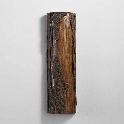 Scandinavian Tree Stump Rock-Like 1-Light Wall Sconce Lamp