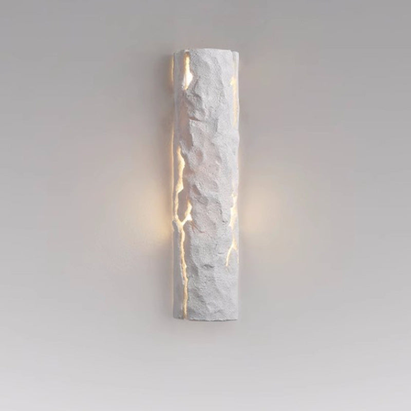 Scandinavian Tree Stump Rock-Like 1-Light Wall Sconce Lamp