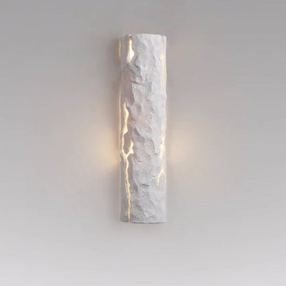 Scandinavian Tree Stump Rock-Like 1-Light Wall Sconce Lamp