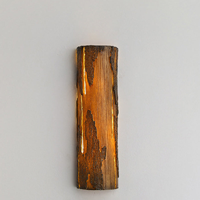 Scandinavian Tree Stump Rock-Like 1-Light Wall Sconce Lamp