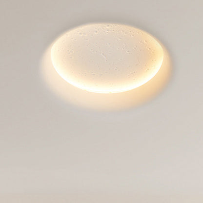 Minimalist Plaster Round Moon Embedded LED Wall Sconce Lamp