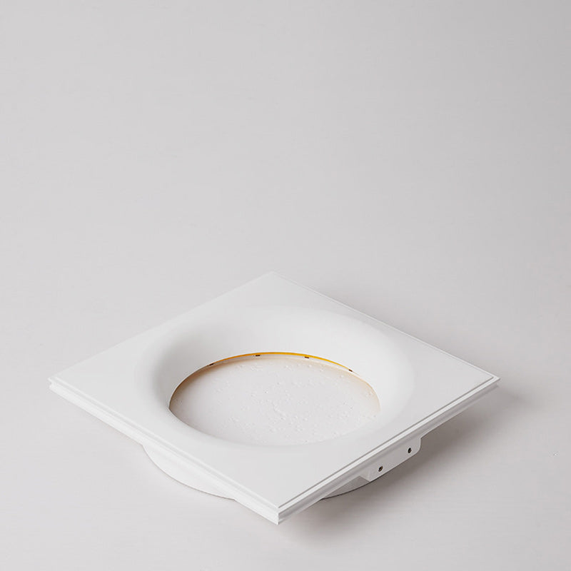 Minimalist Plaster Round Moon Embedded LED Wall Sconce Lamp