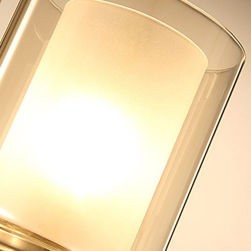 Chinese Cylinder Auspicious Cloud 1-Light Wall Sconce Lamp