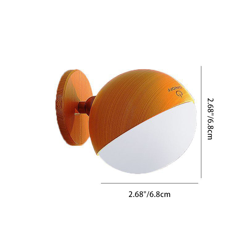 Simplicity Ball Rotatable Rechargeable LED Wall Sconce Lamp
