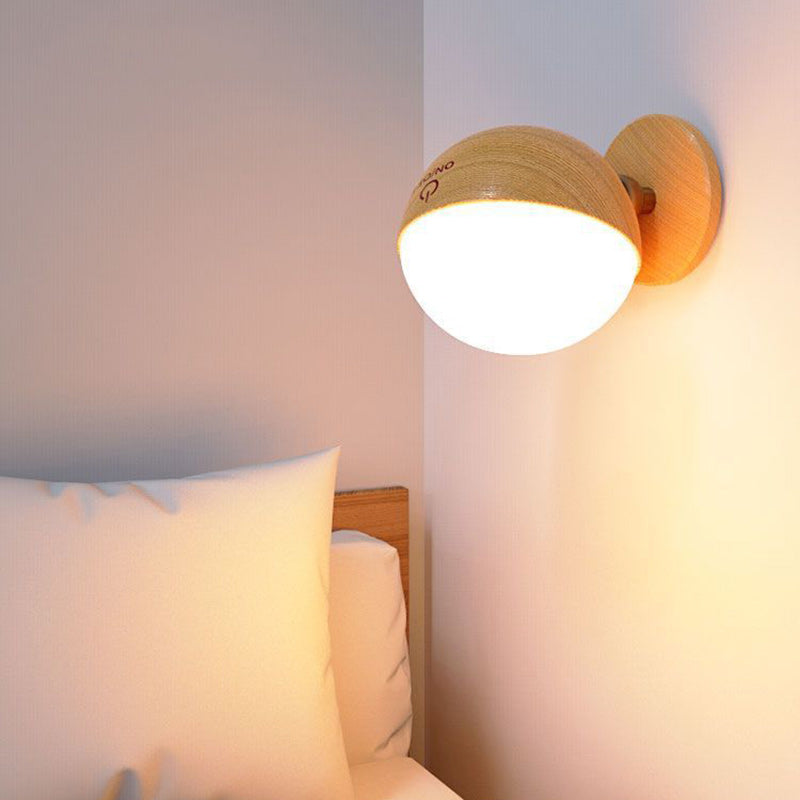 Simplicity Ball Rotatable Rechargeable LED Wall Sconce Lamp