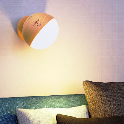 Simplicity Ball Rotatable Rechargeable LED Wall Sconce Lamp