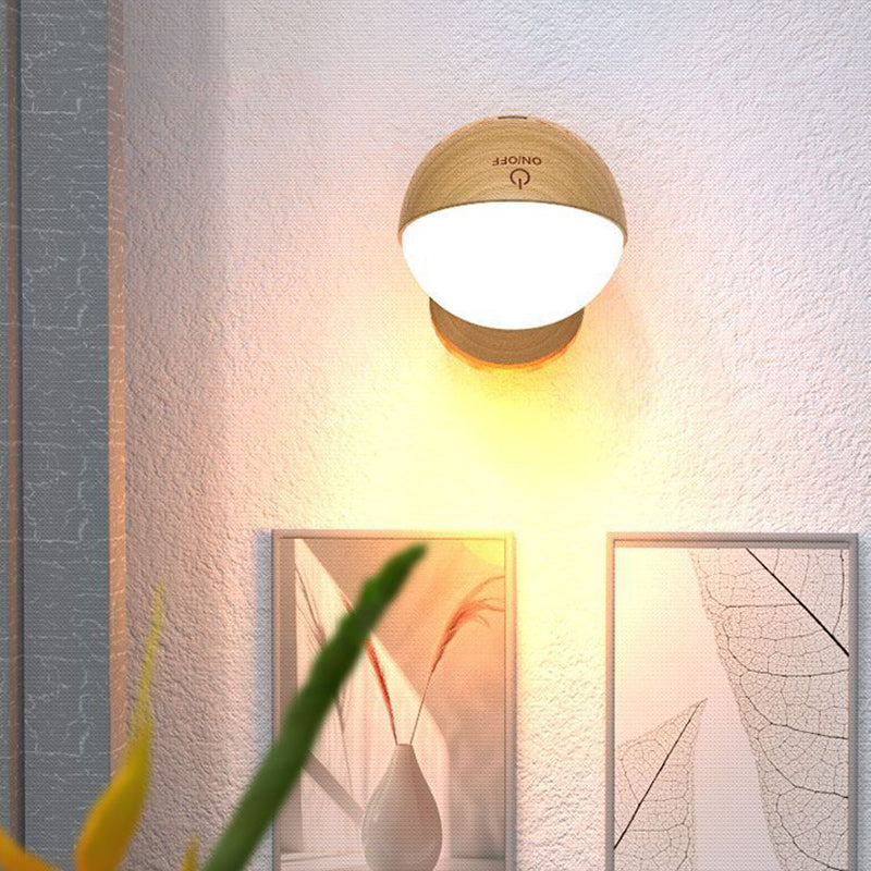 Simplicity Ball Rotatable Rechargeable LED Wall Sconce Lamp