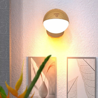 Simplicity Ball Rotatable Rechargeable LED Wall Sconce Lamp