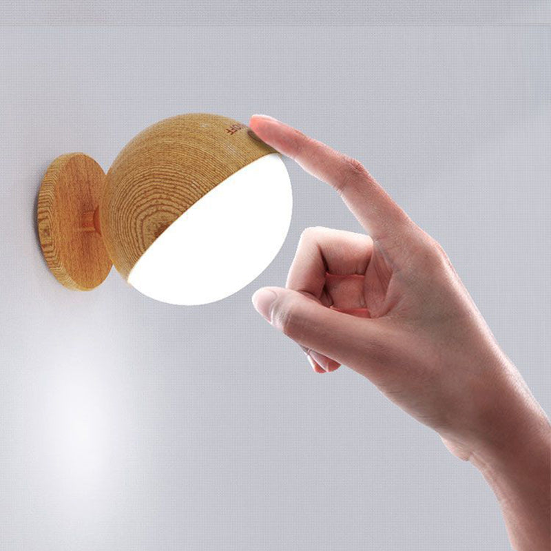 Simplicity Ball Rotatable Rechargeable LED Wall Sconce Lamp