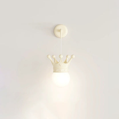 Resin Metal Cylinder Conic Ball 1-Light Wall Sconce Lamp
