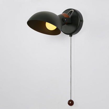 Rotatable Round Pull-wire Switch 1-Light Wall Sconce Lamp