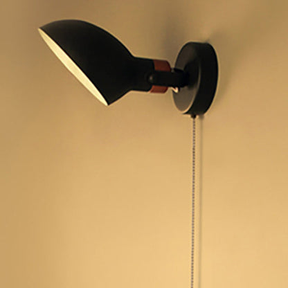 Rotatable Round Pull-wire Switch 1-Light Wall Sconce Lamp