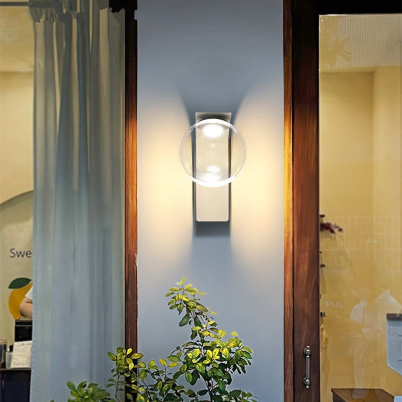 Simplicity Acrylic Ball Bended Arm LED Wall Sconce Lamp