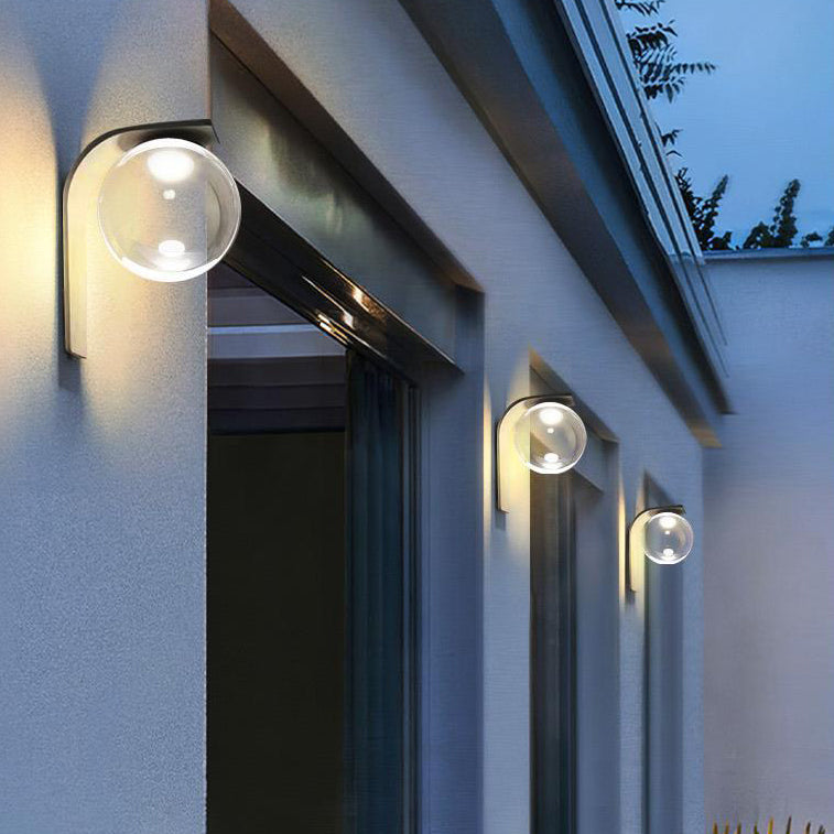 Simplicity Acrylic Ball Bended Arm LED Wall Sconce Lamp