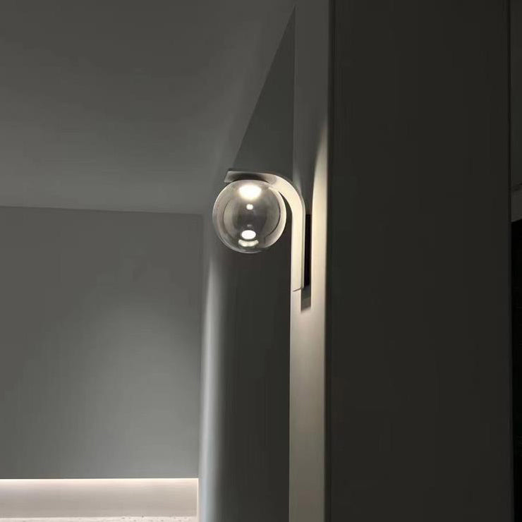 Simplicity Acrylic Ball Bended Arm LED Wall Sconce Lamp