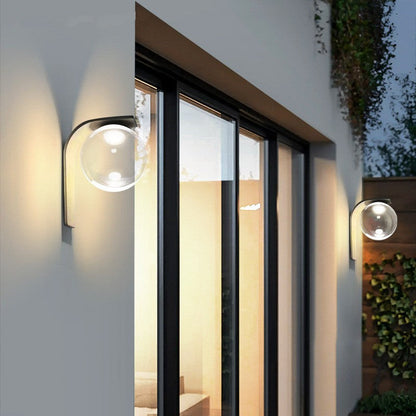 Simplicity Acrylic Ball Bended Arm LED Wall Sconce Lamp