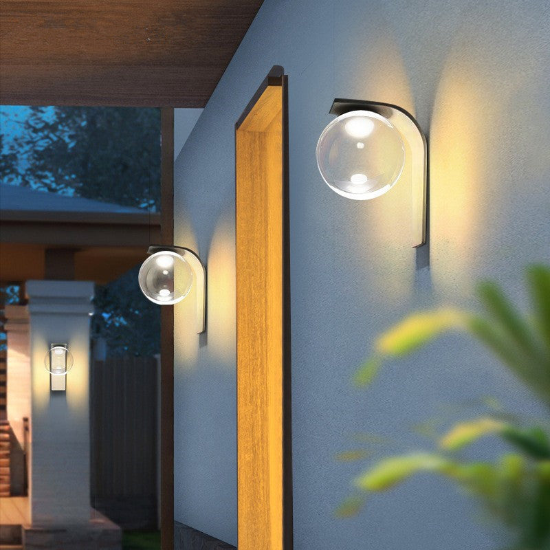 Simplicity Acrylic Ball Bended Arm LED Wall Sconce Lamp