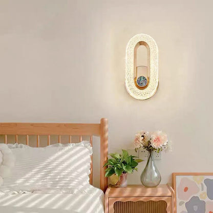 Luxury Aluminum Acrylic Elliptical LED Wall Sconce Lamp