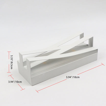Creative Iron Rectangular Up And Down LED Wall Sconce Lamp