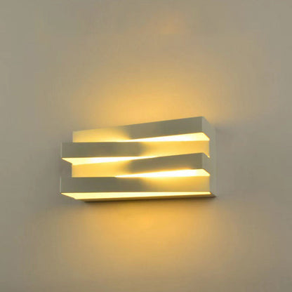 Creative Iron Rectangular Up And Down LED Wall Sconce Lamp