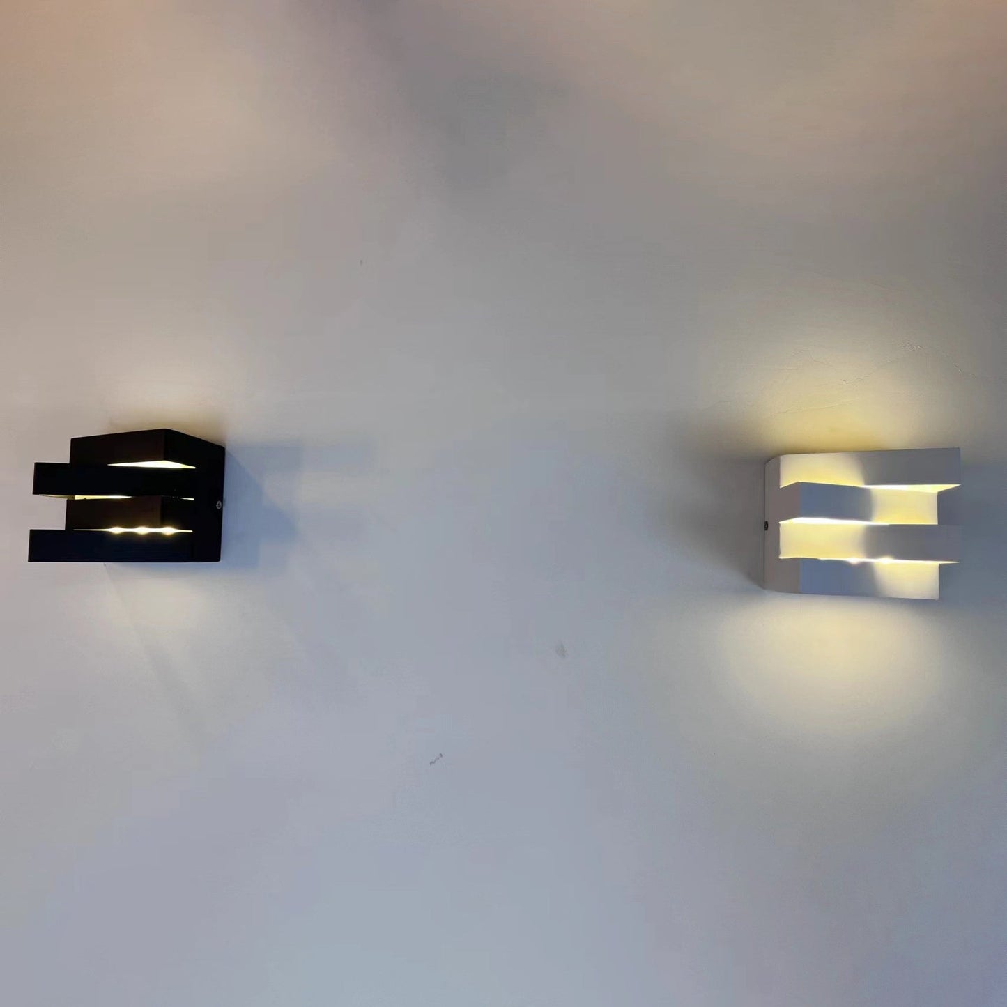 Creative Iron Rectangular Up And Down LED Wall Sconce Lamp