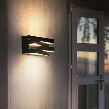 Creative Iron Rectangular Up And Down LED Wall Sconce Lamp