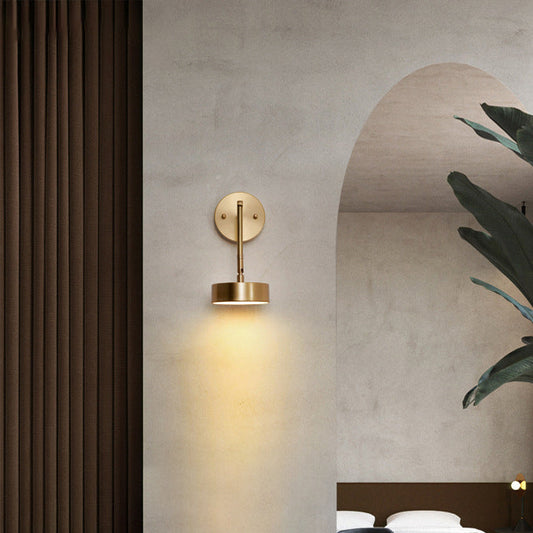 Mid-century Acrylic Round Rotatable LED Wall Sconce Lamp