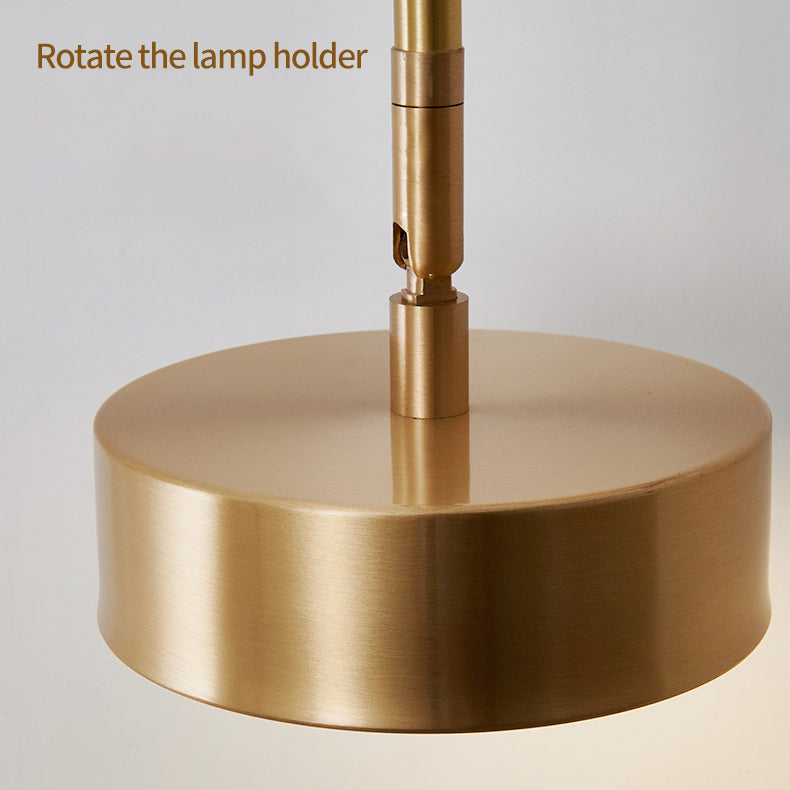 Mid-century Acrylic Round Rotatable LED Wall Sconce Lamp