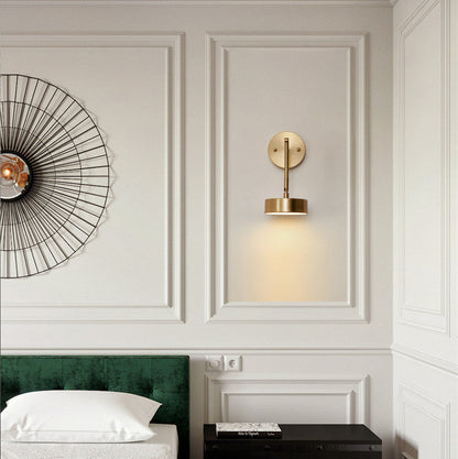 Mid-century Acrylic Round Rotatable LED Wall Sconce Lamp