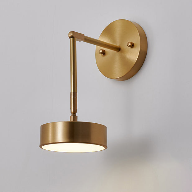 Mid-century Acrylic Round Rotatable LED Wall Sconce Lamp