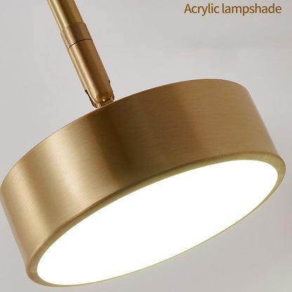Mid-century Acrylic Round Rotatable LED Wall Sconce Lamp