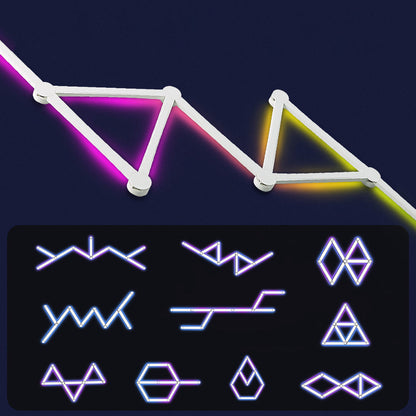 ABS Strip Splicing Decorative RGB LED Wall Sconce Lamp