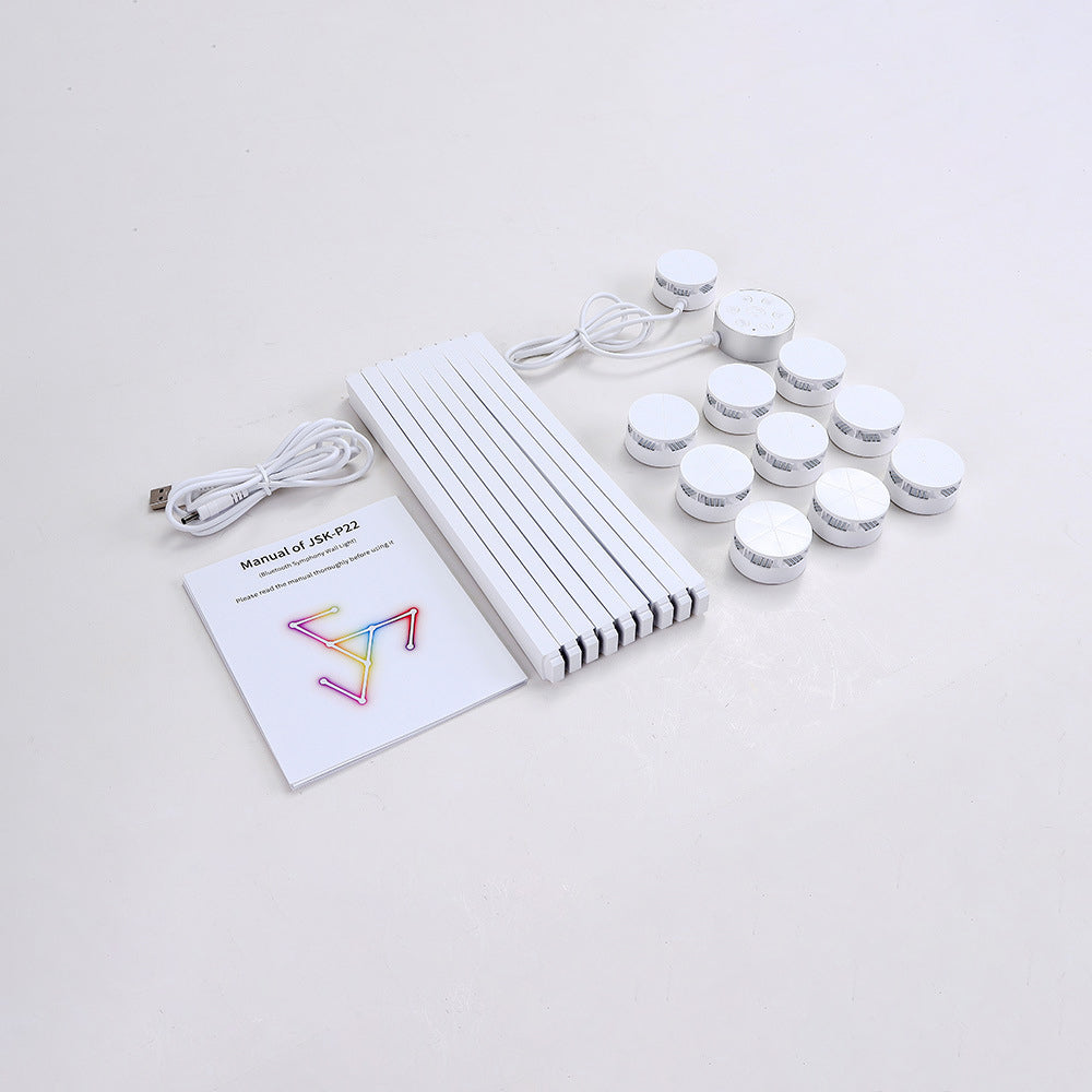 ABS Strip Splicing Decorative RGB LED Wall Sconce Lamp