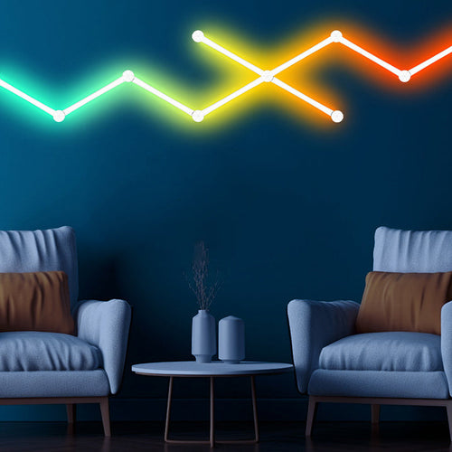 ABS Strip Splicing Decorative RGB LED Wall Sconce Lamp