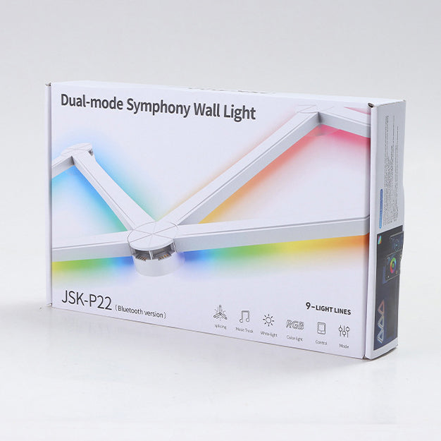 ABS Strip Splicing Decorative RGB LED Wall Sconce Lamp