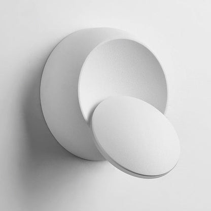 Nordic Iron Round Eclipse Rotatable LED Wall Sconce Lamp