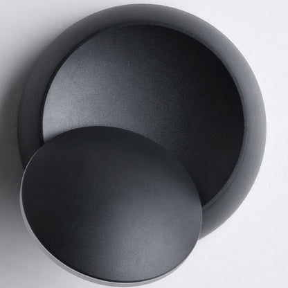 Nordic Iron Round Eclipse Rotatable LED Wall Sconce Lamp