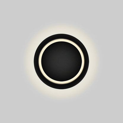 Nordic Iron Round Eclipse Rotatable LED Wall Sconce Lamp