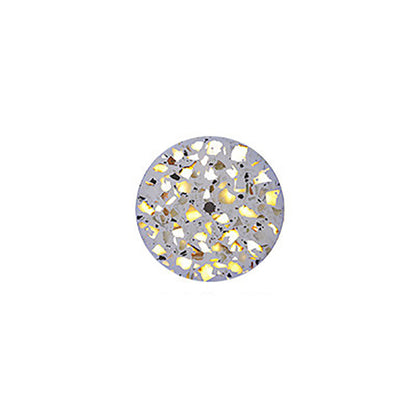 Scandinavian Metal Terrazzo Round LED Wall Sconce Lamp