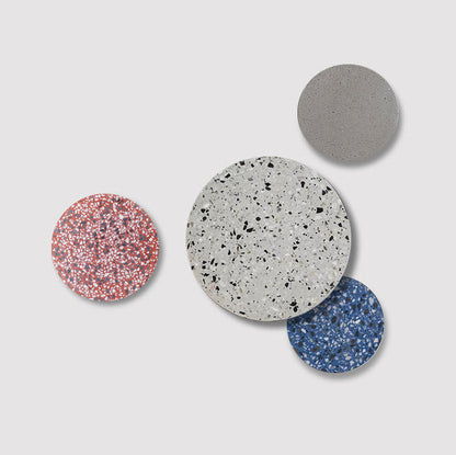 Scandinavian Metal Terrazzo Round LED Wall Sconce Lamp