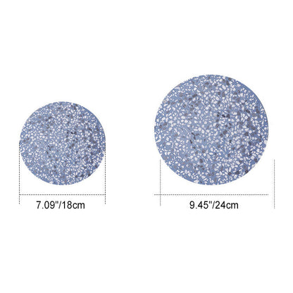 Scandinavian Metal Terrazzo Round LED Wall Sconce Lamp