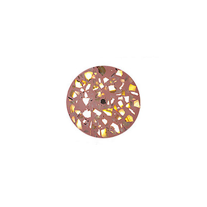 Scandinavian Metal Terrazzo Round LED Wall Sconce Lamp