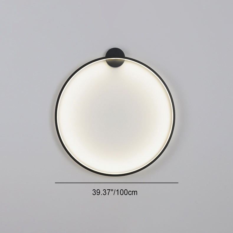 Round Aluminum Silica USB Plug LED Wall Sconce Lamp