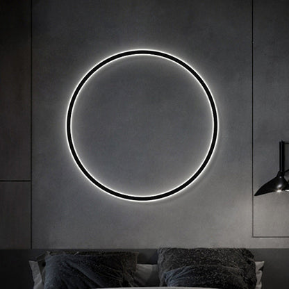 Round Aluminum Silica USB Plug LED Wall Sconce Lamp