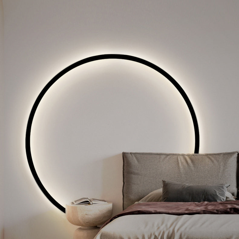 Round Aluminum Silica USB Plug LED Wall Sconce Lamp