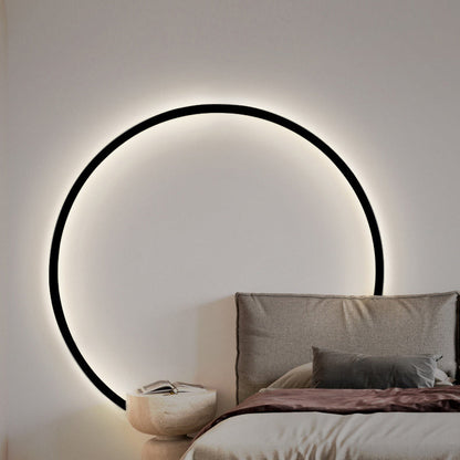Round Aluminum Silica USB Plug LED Wall Sconce Lamp