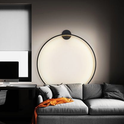 Round Aluminum Silica USB Plug LED Wall Sconce Lamp