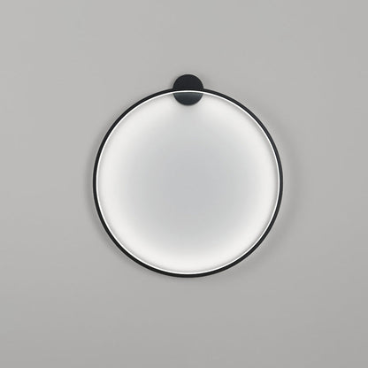 Round Aluminum Silica USB Plug LED Wall Sconce Lamp
