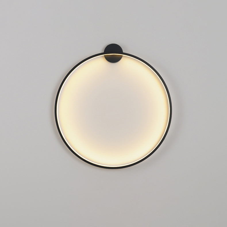 Round Aluminum Silica USB Plug LED Wall Sconce Lamp