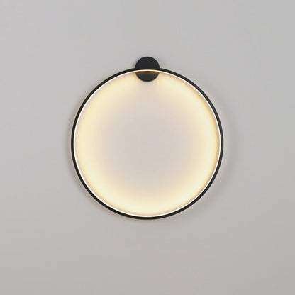 Round Aluminum Silica USB Plug LED Wall Sconce Lamp